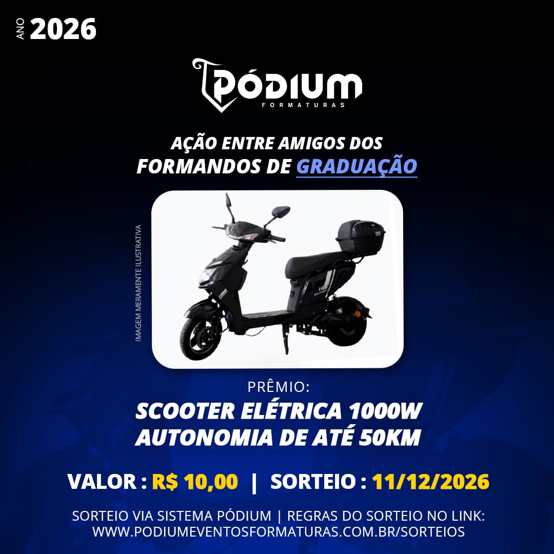 Arrecadação de Fundos/Rifas Pódium 2026